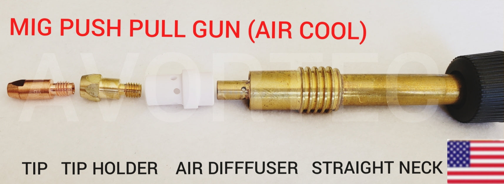 MIG push pull gun (air cool ) consumables