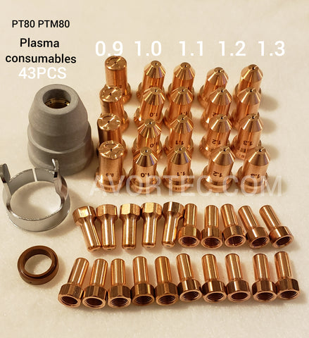 PT80, PTM80, IPT80, IPTM80 plasma cut consumables package deals