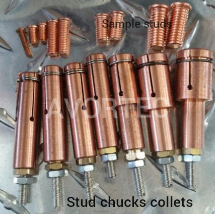 Stud chuck collets for stud welder