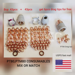 PT80,PTM80 CONSUMABLES 92PCS MIX or MATCH
