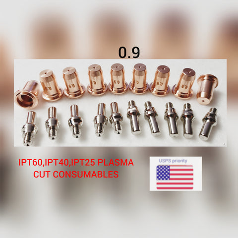 Plasma consumables 20pcs nozzles, tips for IPT60,IPT40,IPT25