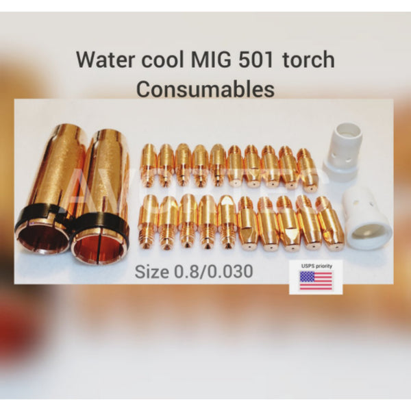MIG line feed torch water cooled