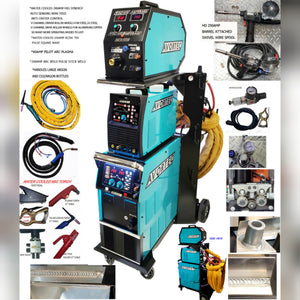 Multiple function AV12X+ ARC/PLASMA/AC/DC TIG/MIG most complete system